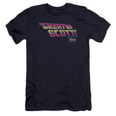Back To The Future Great Scott Men's Ultra-Soft 30/1 Cotton Slim Short-Sleeve T-Shirt
